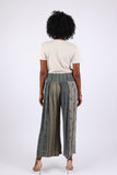 225522 Earthy Vintage Patchwork Palazzo Pants (Wildwoven Dream)