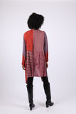 225524 Rustic Patchwork Plum Cardigan (Wildwoven Dream)
