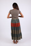 225527 Rustic Patchwork Maxi Skirt (Wildwoven Dream)