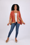 225532 Maple Bloom Artisan Kimono Cardigan in Patchwork