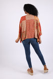 225532 Maple Bloom Artisan Kimono Cardigan in Patchwork
