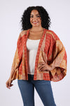 225532 Maple Bloom Artisan Kimono Cardigan in Patchwork
