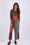 225539 Vintage Berry Fall Patchwork Overall