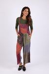 225539 Vintage Berry Fall Patchwork Overall
