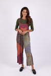 225539 Vintage Berry Fall Patchwork Overall
