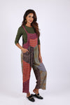 225539 Vintage Berry Fall Patchwork Overall