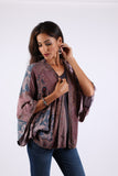 225545 Plum Meadow Patchwork Kimono Cardigan