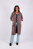 225546 Long Vintage Kimono (Plum Meadow Patchwork)