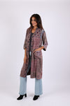 225546 Long Vintage Kimono (Plum Meadow Patchwork)