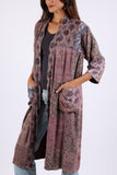 225546XXL Long Vintage Kimono (Plum Meadow Patchwork) XXL
