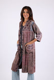 225546 Long Vintage Kimono (Plum Meadow Patchwork)