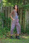 225547 Vintage Patchwork Fall Overall (Plum Meadow)