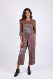 225547 Vintage Patchwork Fall Overall (Plum Meadow)