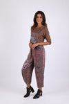 225547 Vintage Patchwork Fall Overall (Plum Meadow)