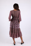 225548 Fall Tiered Boho Dress: Vintage Mosaic Patchwork