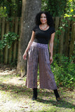 225549 Vintage Patchwork Palazzo Pants (Plum Meadow)