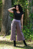 225549 Vintage Patchwork Palazzo Pants (Plum Meadow)