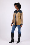 225551 Vintage Denim Patch Button Down Shirt (Sundrift Sepia)