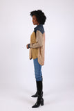 225551 Vintage Denim Patch Button Down Shirt (Sundrift Sepia)