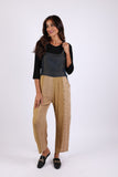 225556XXL Sundrift Sepia Overall: Denim & Beige Patchwork XXL