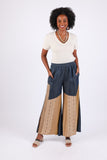 225557 Sundrift Sepia Two-Tone Denim Beige Palazzo Pants