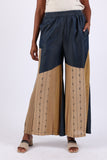225557XXL Sundrift Sepia Two-Tone Denim Beige Palazzo Pants XXL