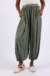 225563 Stonewashed Harem Pants: Cuffed Hem (Fall Colors)