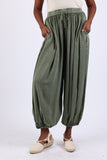 225563 Stonewashed Harem Pants: Cuffed Hem (Fall Colors)