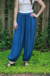 225563 Stonewashed Harem Pants: Cuffed Hem (Fall Colors)