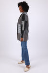 225572 Urban Artisan Panel Jacket: Charcoal and Monochrome