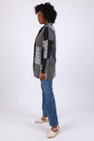 225572 Urban Artisan Panel Jacket: Charcoal and Monochrome