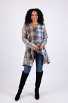 225603 Patchwork Plaid Tunic: Soft Tone Flannel