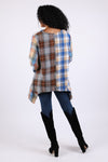 225603 Patchwork Plaid Tunic: Soft Tone Flannel