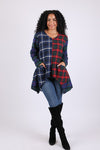 225703 Bold Patchwork Plaid Tunic: Heritage Flannel