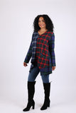 225703 Bold Patchwork Plaid Tunic: Heritage Flannel