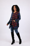 225703 Bold Patchwork Plaid Tunic: Heritage Flannel
