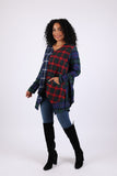 225703 Bold Patchwork Plaid Tunic: Heritage Flannel