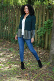 225711 Jade Green Corduroy Boho Jacket