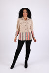 225712 Ivory Cream Corduroy Boho Jacket