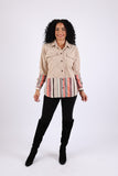 225712 Ivory Cream Corduroy Boho Jacket