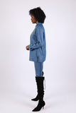 225735 Bohemian Embroided Denim Shirt