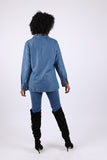 225735 Bohemian Embroided Denim Shirt