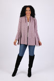 225751 Lavender Cotton Flaired Cardigan