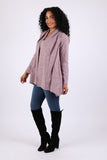 225751 Lavender Cotton Flaired Cardigan