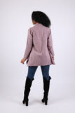 225751 Lavender Cotton Flaired Cardigan