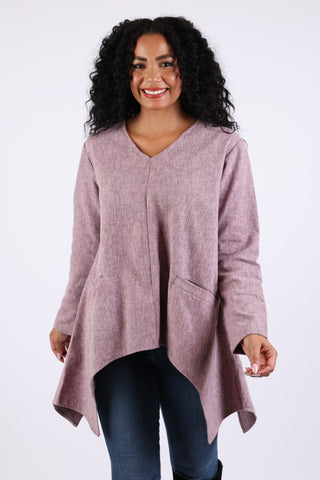 225753 Lavender Cotton Tunic Top