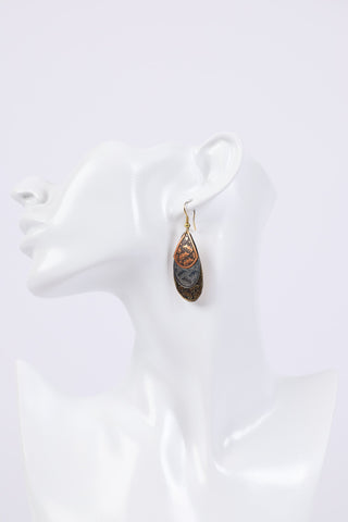 225813 Three Tier Charm Earrings
