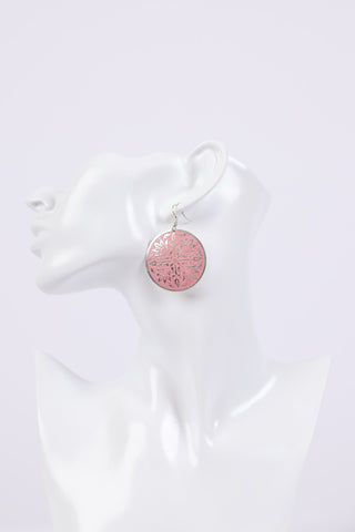 225814 Boho Pink Sliver Earrings