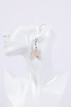 225818/2 Soft Pale Pink Stone Earrings