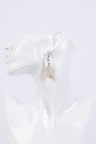 225818/2 Soft Pale Pink Stone Earrings